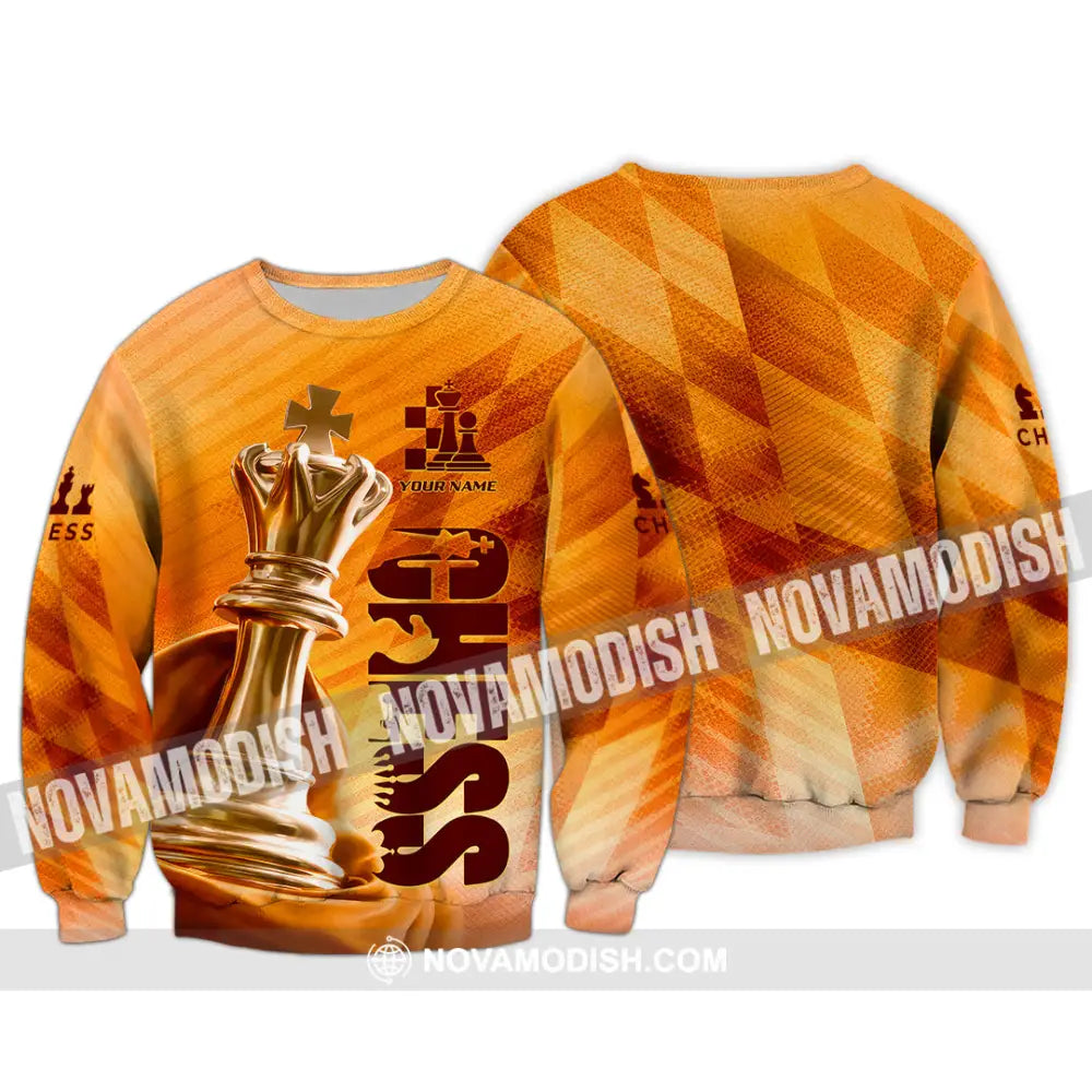 Unisex Shirt - Custom Chess Lover 3D Shirt - Long Sleeve / S - T-shirt