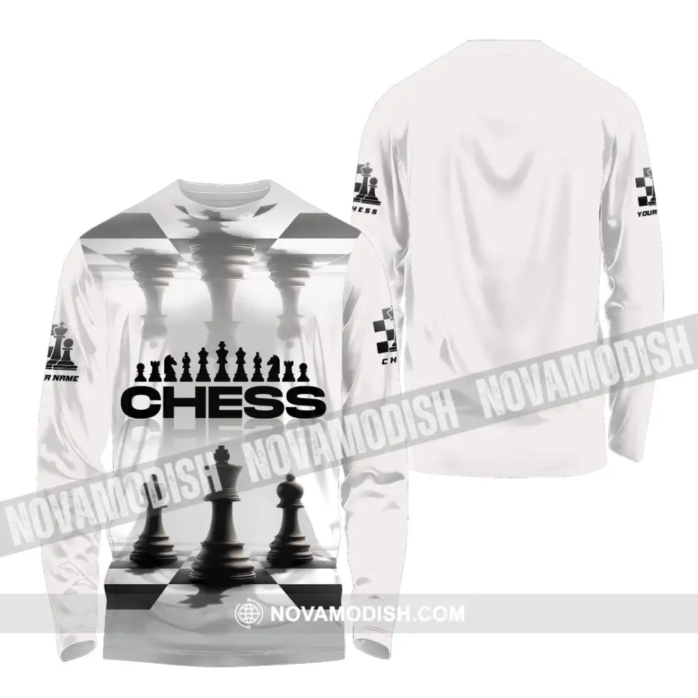 Unisex Shirt - Custom Chess Lover 3D Shirt Long Sleeve Shirt / S T-shirt