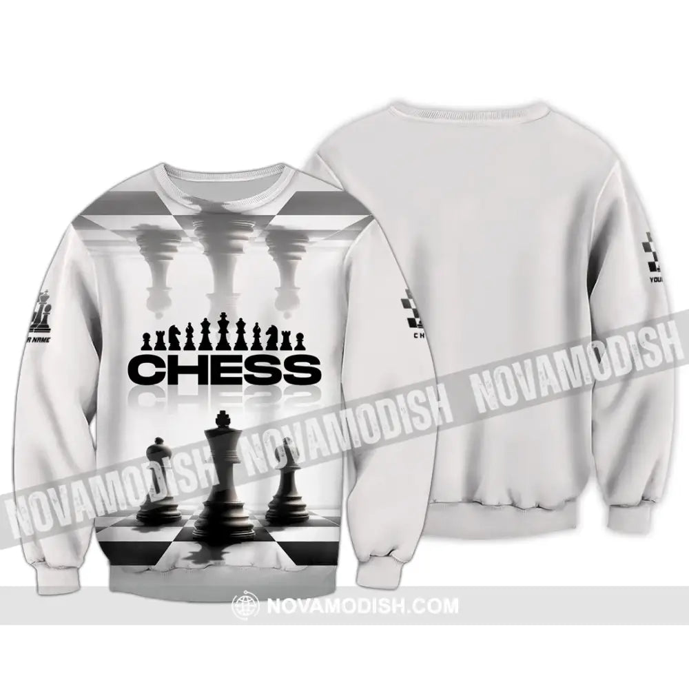 Unisex Shirt - Custom Chess Lover 3D Shirt Long Sleeve / S T-shirt