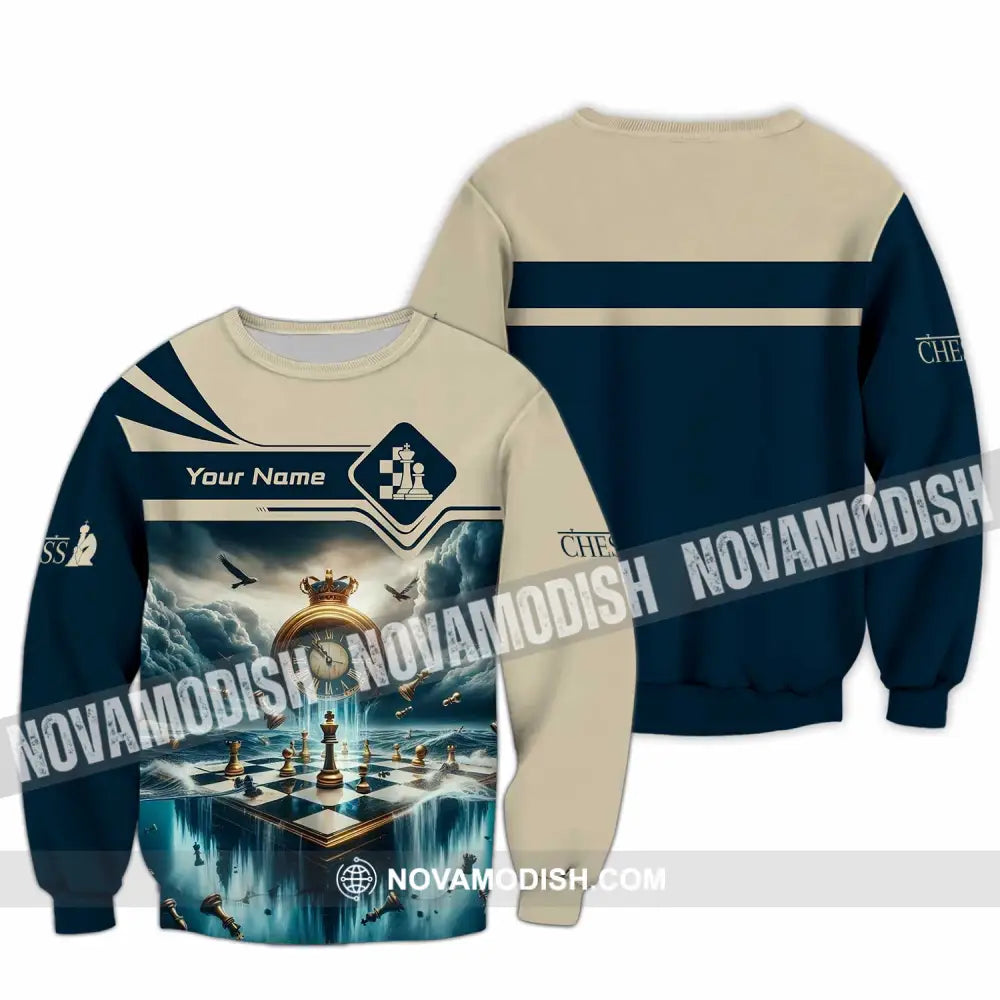 Unisex Shirt - Custom Chess Lover 3D Shirt Long Sleeve / S T-shirt