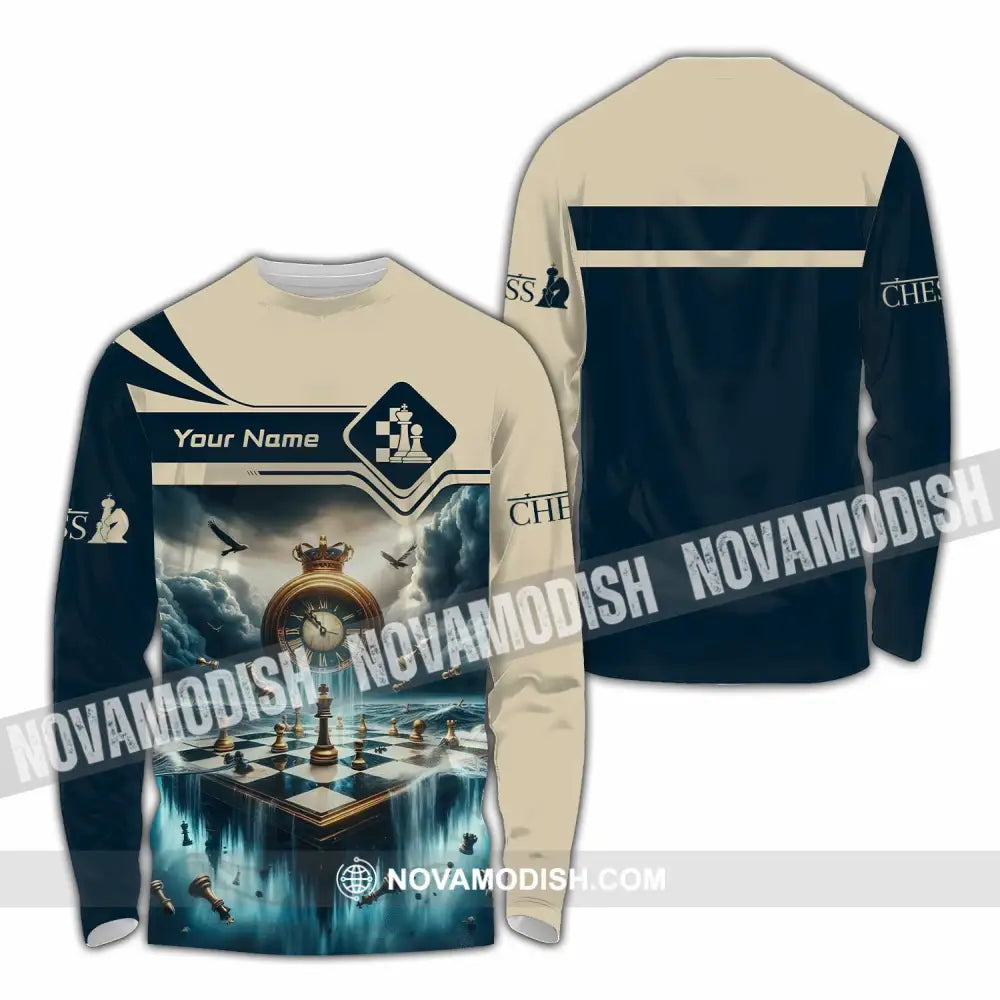 Unisex Shirt - Custom Chess Lover 3D Shirt Long Sleeve Shirt / S T-shirt