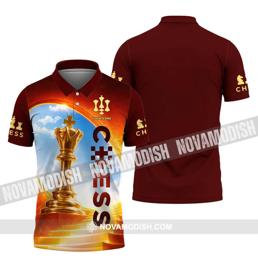 Unisex Shirt - Custom Chess Lover 3D Shirt Polo Shirt / S T-shirt