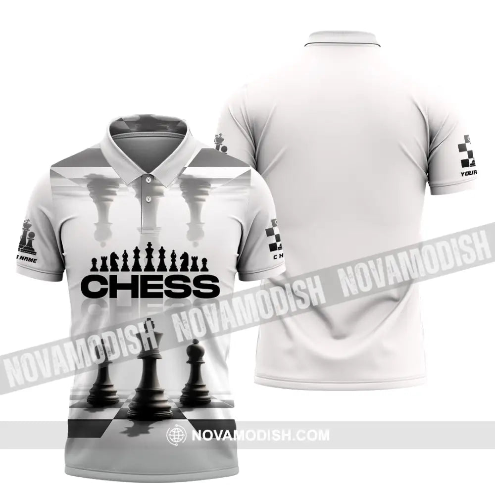 Unisex Shirt - Custom Chess Lover 3D Shirt Polo Shirt / S T-shirt