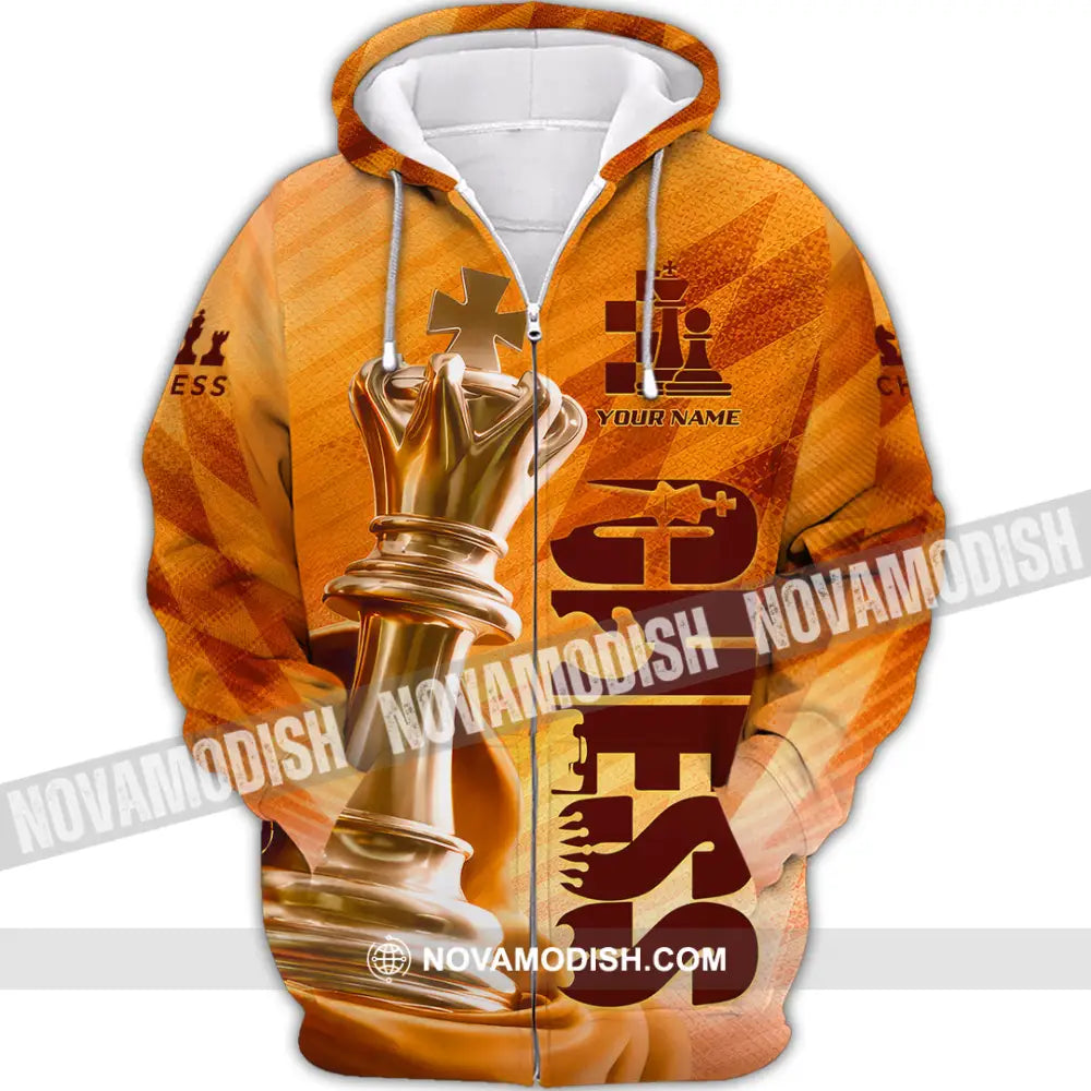 Unisex Shirt - Custom Chess Lover 3D Shirt - Zipper Hoodie / S - T-shirt