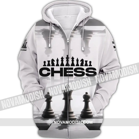 Unisex Shirt - Custom Chess Lover 3D Shirt Zipper Hoodie / S T-shirt