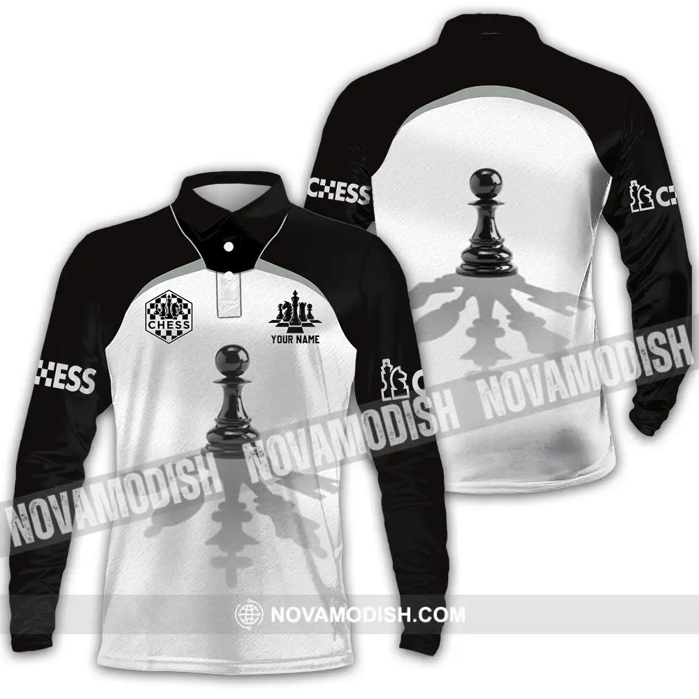 Unisex Shirt - Custom Chess Lover Classic Shirt Long Sleeve Polo / S T-shirt