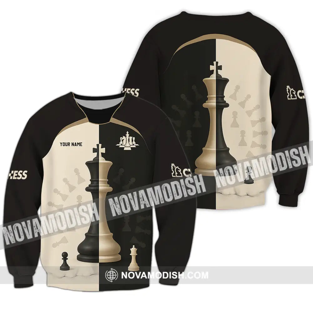 Unisex Shirt - Custom Chess Lover Shirt International Chess Day Long Sleeve / S T-shirt