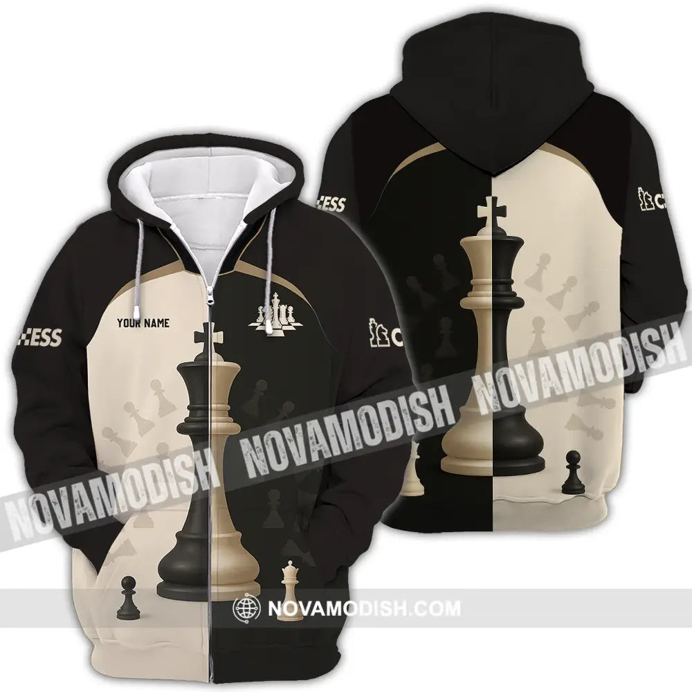 Unisex Shirt - Custom Chess Lover Shirt International Chess Day Zipper Hoodie / S T-shirt