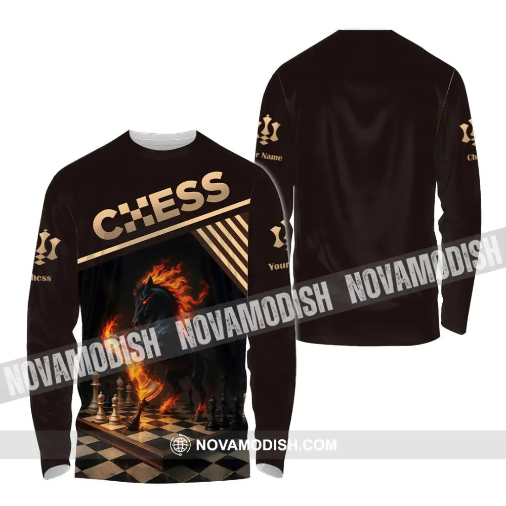 Unisex Shirt - Custom Chess Sport Shirt Long Sleeve Shirt / S T-shirt