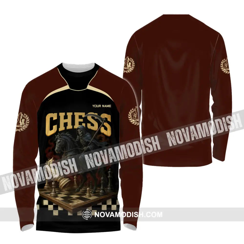 Unisex Shirt - Custom Chess Sport Shirt Long Sleeve Shirt / S T-shirt