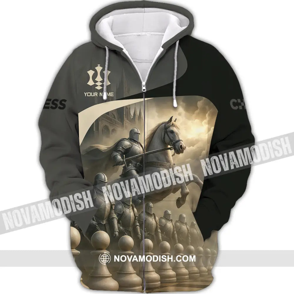 Unisex Shirt - Custom Chess Sport Shirt Zipper Hoodie / S T-shirt