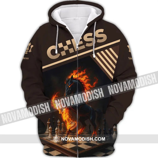 Unisex Shirt - Custom Chess Sport Shirt Zipper Hoodie / S T-shirt