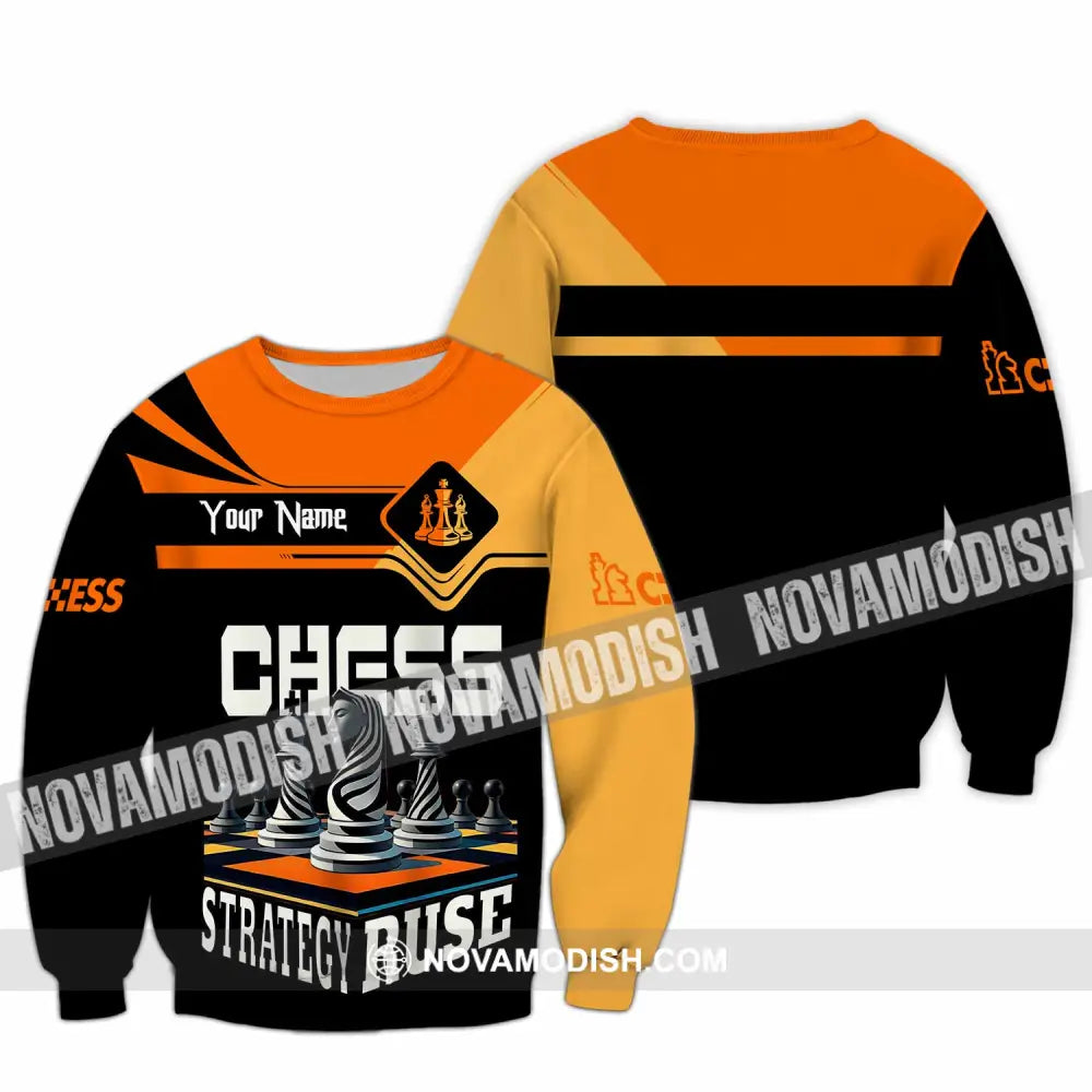 Unisex Shirt - Custom Chess Strategy Ruse Shirt Long Sleeve / S T-shirt