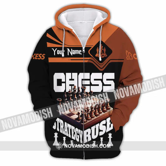 Unisex Shirt - Custom Chess Strategy Ruse Shirt Zipper Hoodie / S T-shirt