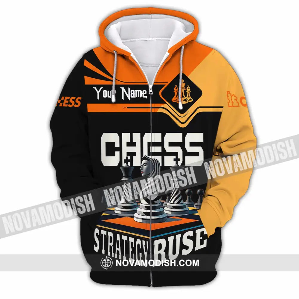 Unisex Shirt - Custom Chess Strategy Ruse Shirt Zipper Hoodie / S T-shirt