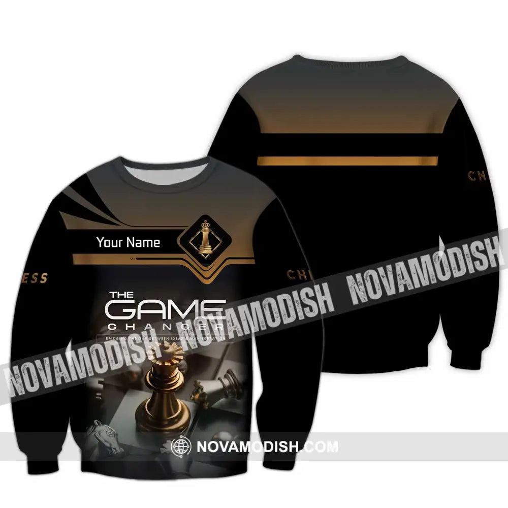 Unisex Shirt - Custom Chess The Game Changer 3D Shirt Long Sleeve / S T-shirt
