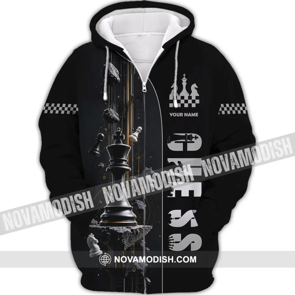 Unisex Shirt - Custom Chess Shirt - Zipper Hoodie / S - T-shirt