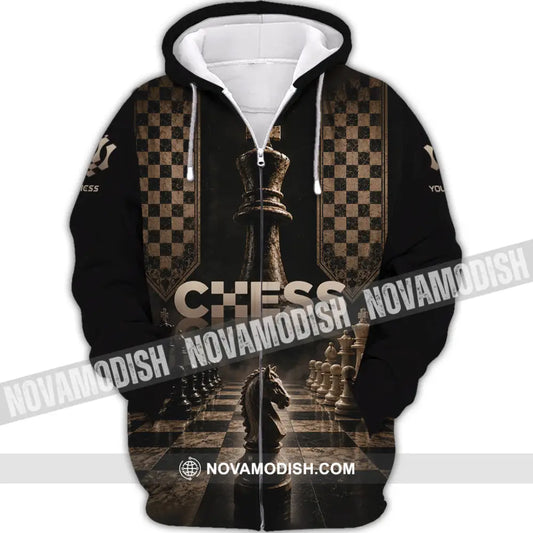 Unisex Shirt - Custom Chess Shirt - Zipper Hoodie / S - T-shirt