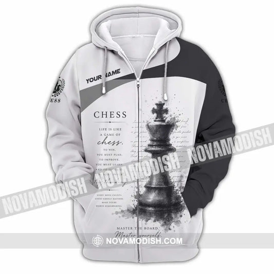 Unisex Shirt - Custom Chess Shirt - Zipper Hoodie / S - T-shirt