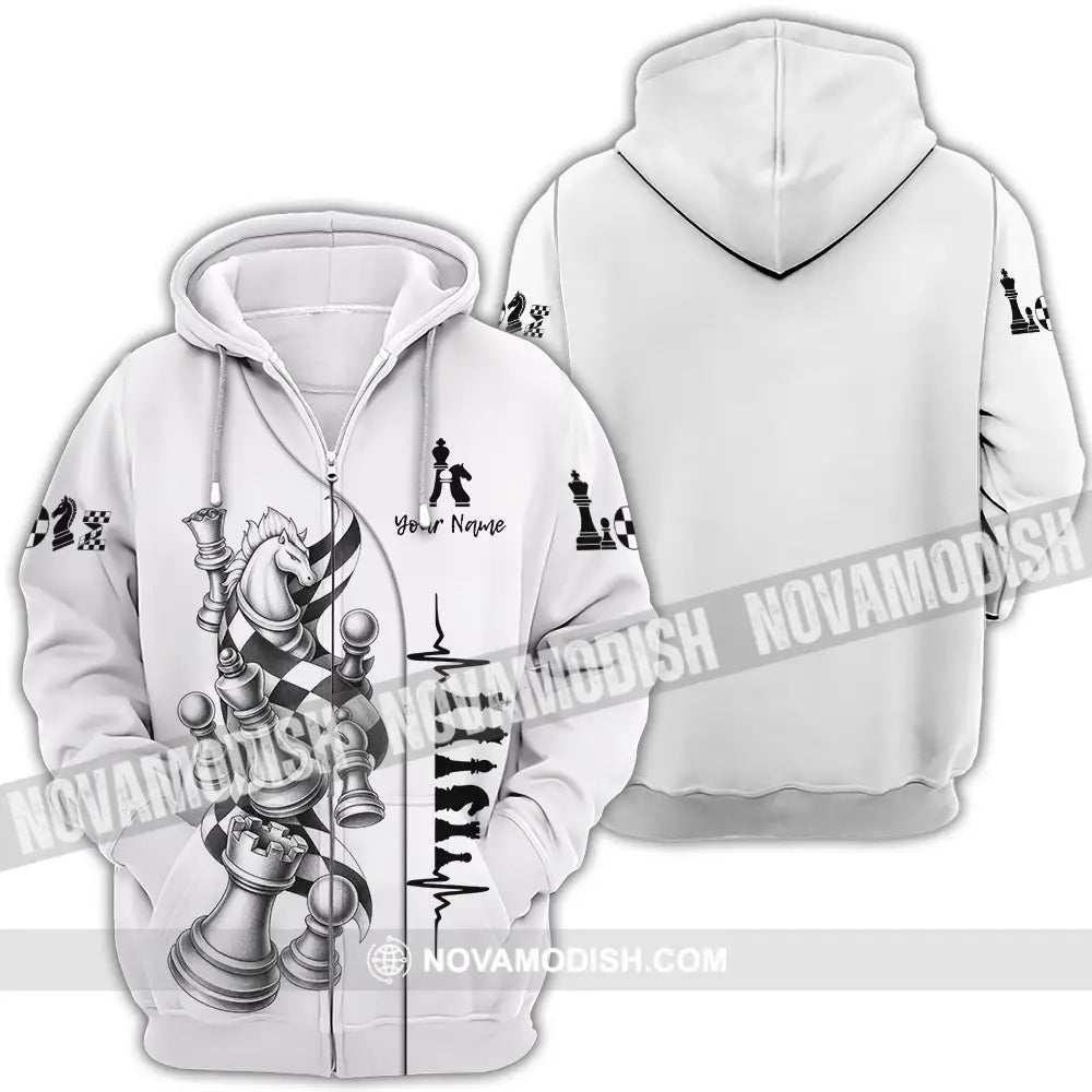 Unisex Shirt - Custom Chess Shirt - Zipper Hoodie / S - T-shirt