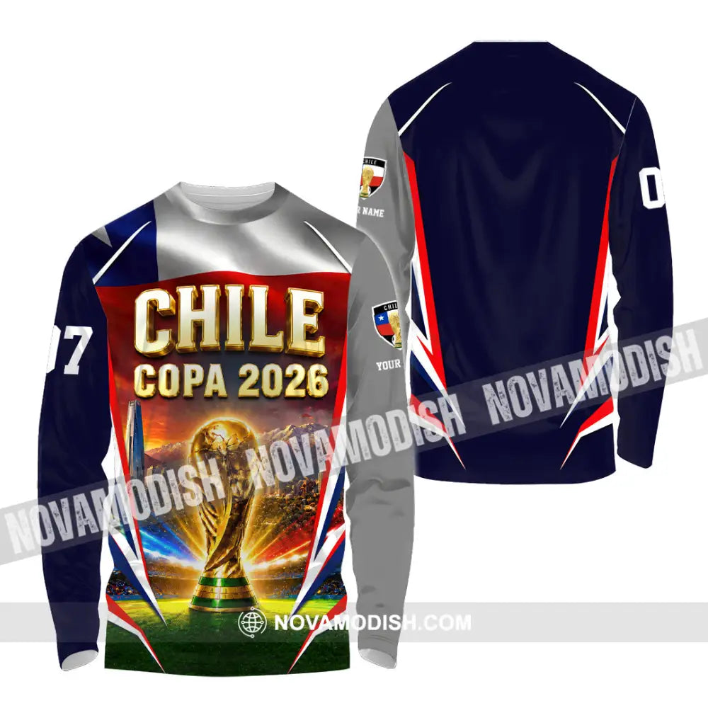 Unisex Shirt - Custom Chile Copa 2026 Shirt - Long Sleeve Shirt / S - T-shirt