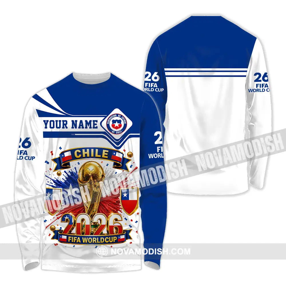 Unisex Shirt - Custom Chile World Cup 2026 Shirt - Long Sleeve Shirt / S - T-shirt