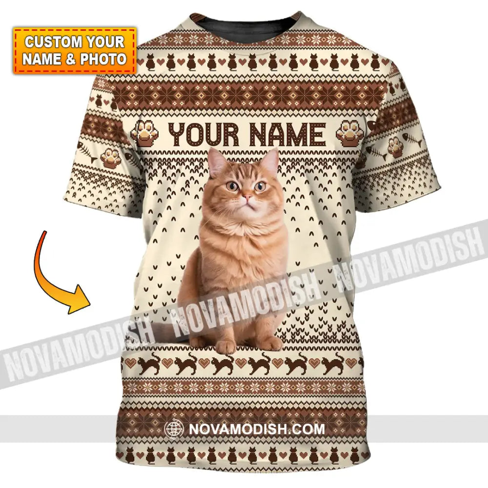 Unisex Shirt - Custom Christmas Pet 3D Shirt T-Shirt / S T-shirt