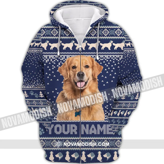Unisex Shirt - Custom Christmas Pet 3D Shirt Zipper Hoodie / S T-shirt