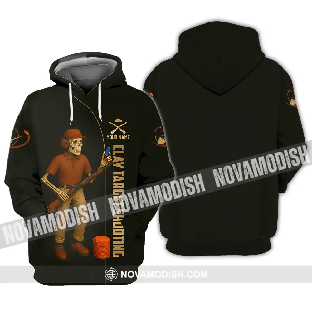 Unisex Shirt - Custom Clay Target Shooting Shirt Hoodie / S T-shirt