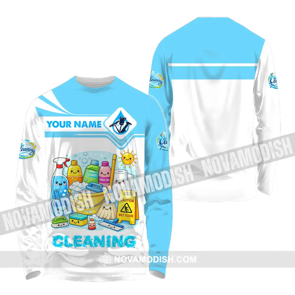 Unisex Shirt - Custom Cleaning Shirt - Long Sleeve Shirt / S - T-shirt