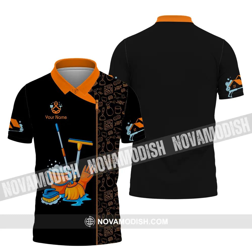 Unisex Shirt - Custom Cleaning Service Shirt Polo Shirt / S T-shirt