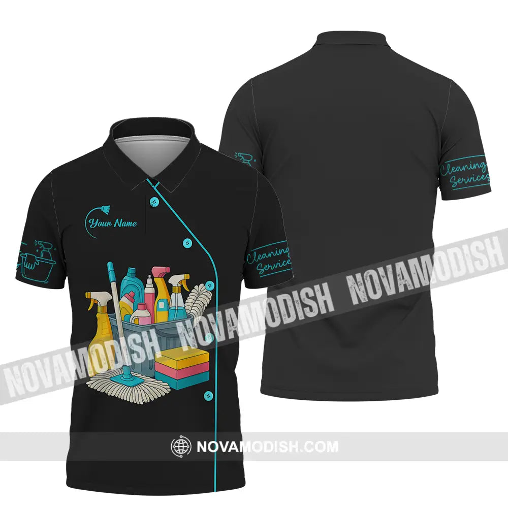 Unisex Shirt - Custom Cleaning Service Shirt Polo Shirt / S T-shirt