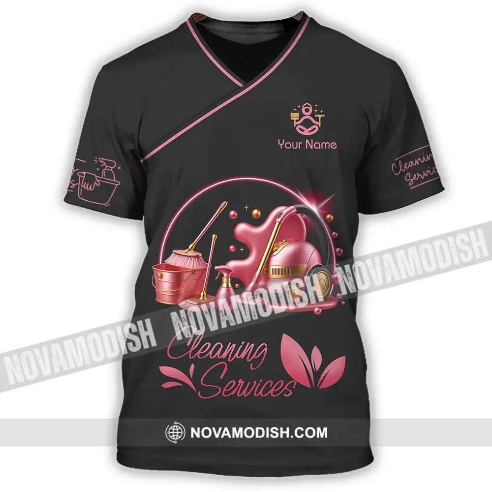 Unisex Shirt - Custom Cleaning Service Shirt T-Shirt / S T-shirt