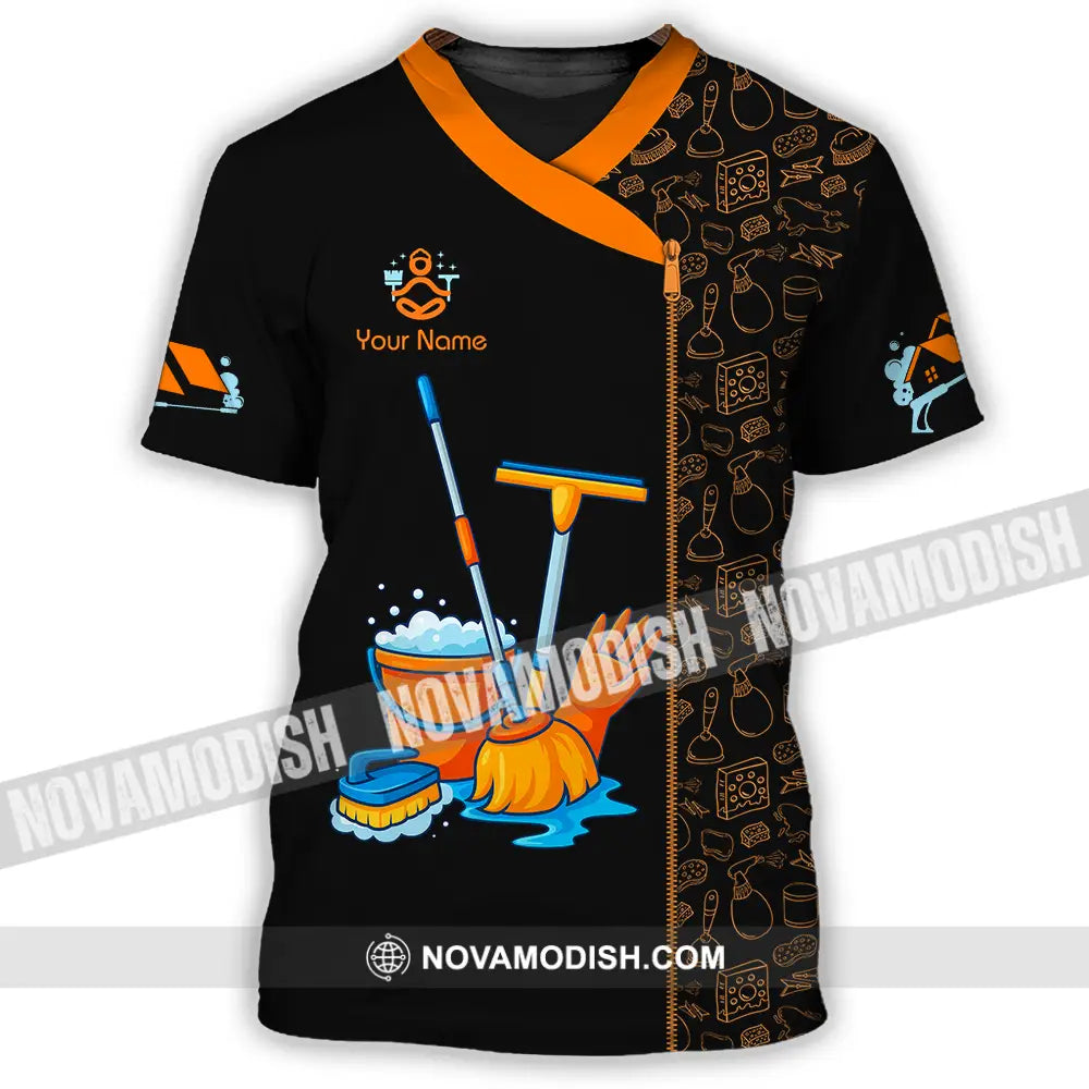 Unisex Shirt - Custom Cleaning Service Shirt T-Shirt / S T-shirt