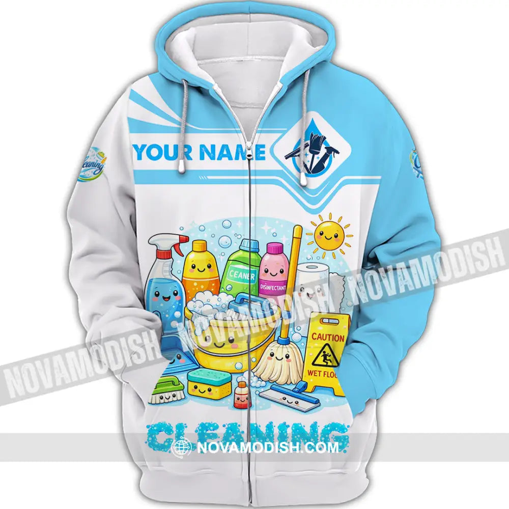 Unisex Shirt - Custom Cleaning Shirt - Zipper Hoodie / S - T-shirt