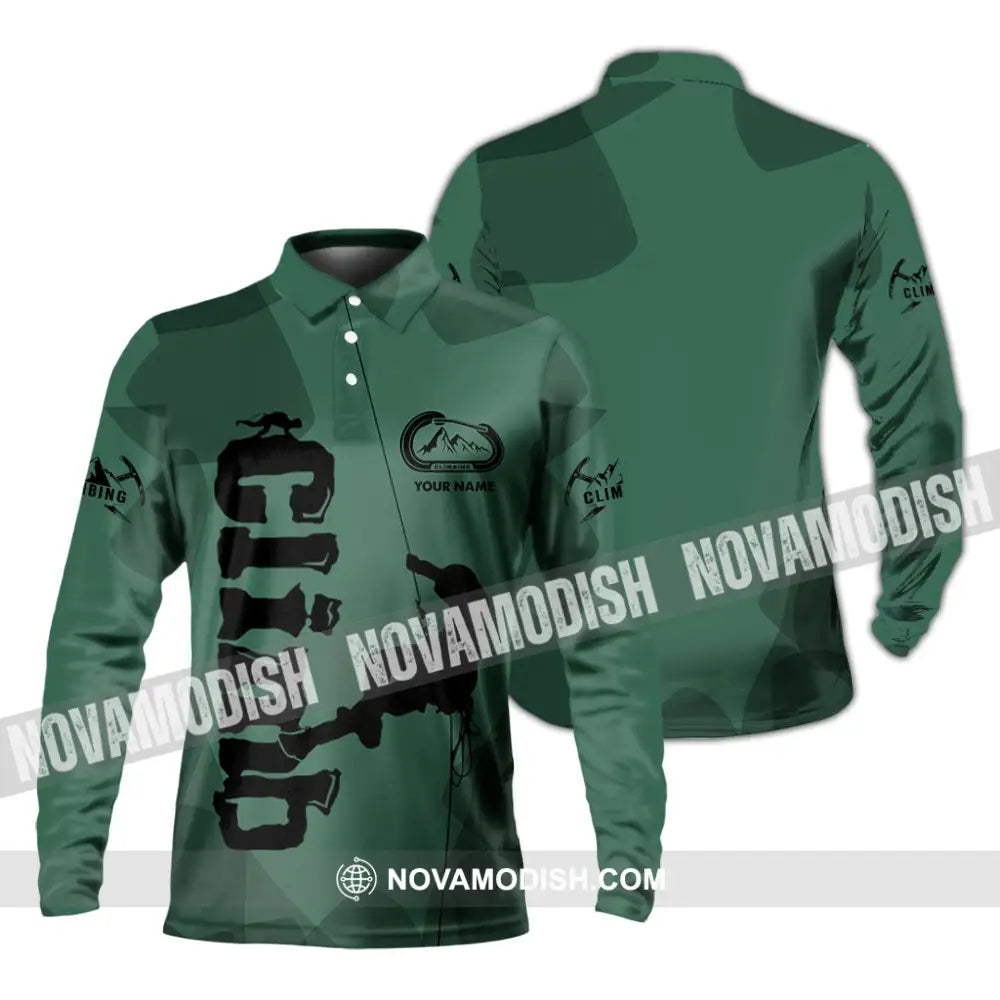 Unisex Shirt - Custom Climb Shirt - Long Sleeve Polo / S - T-shirt