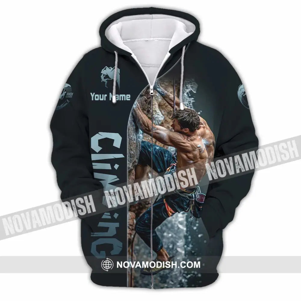 Unisex Shirt - Custom Climbing Shirt - Zipper Hoodie / S - T-shirt