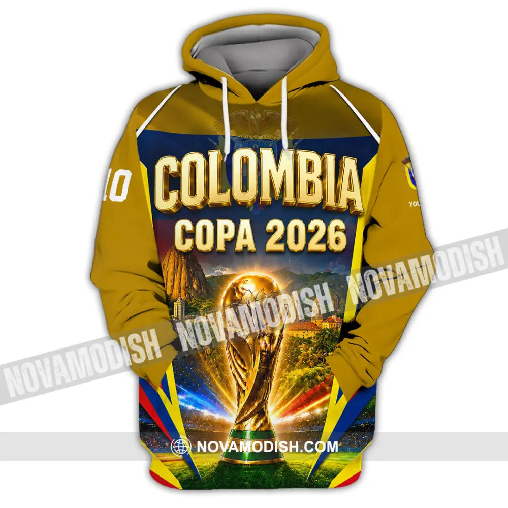 Unisex Shirt - Custom Colombia Copa 2026 Shirt - Hoodie / S - T-shirt