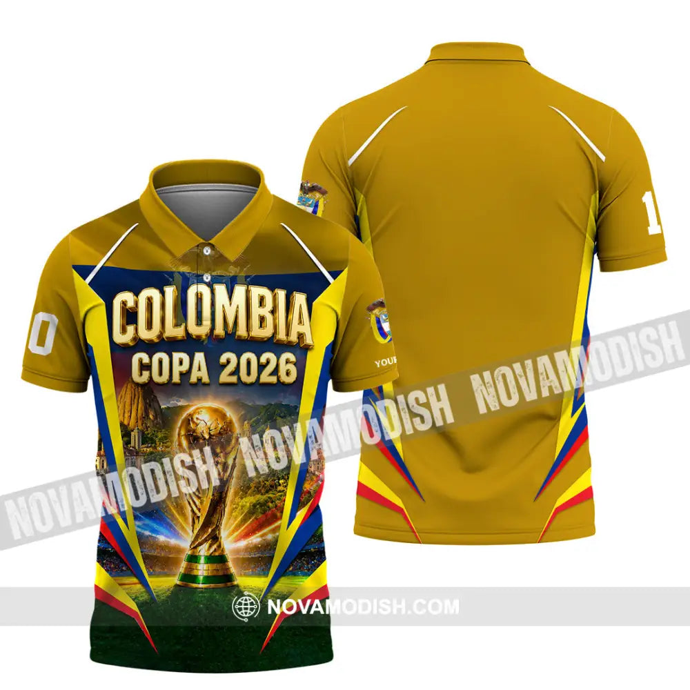 Unisex Shirt - Custom Colombia Copa 2026 Shirt - Polo Shirt / S - T-shirt