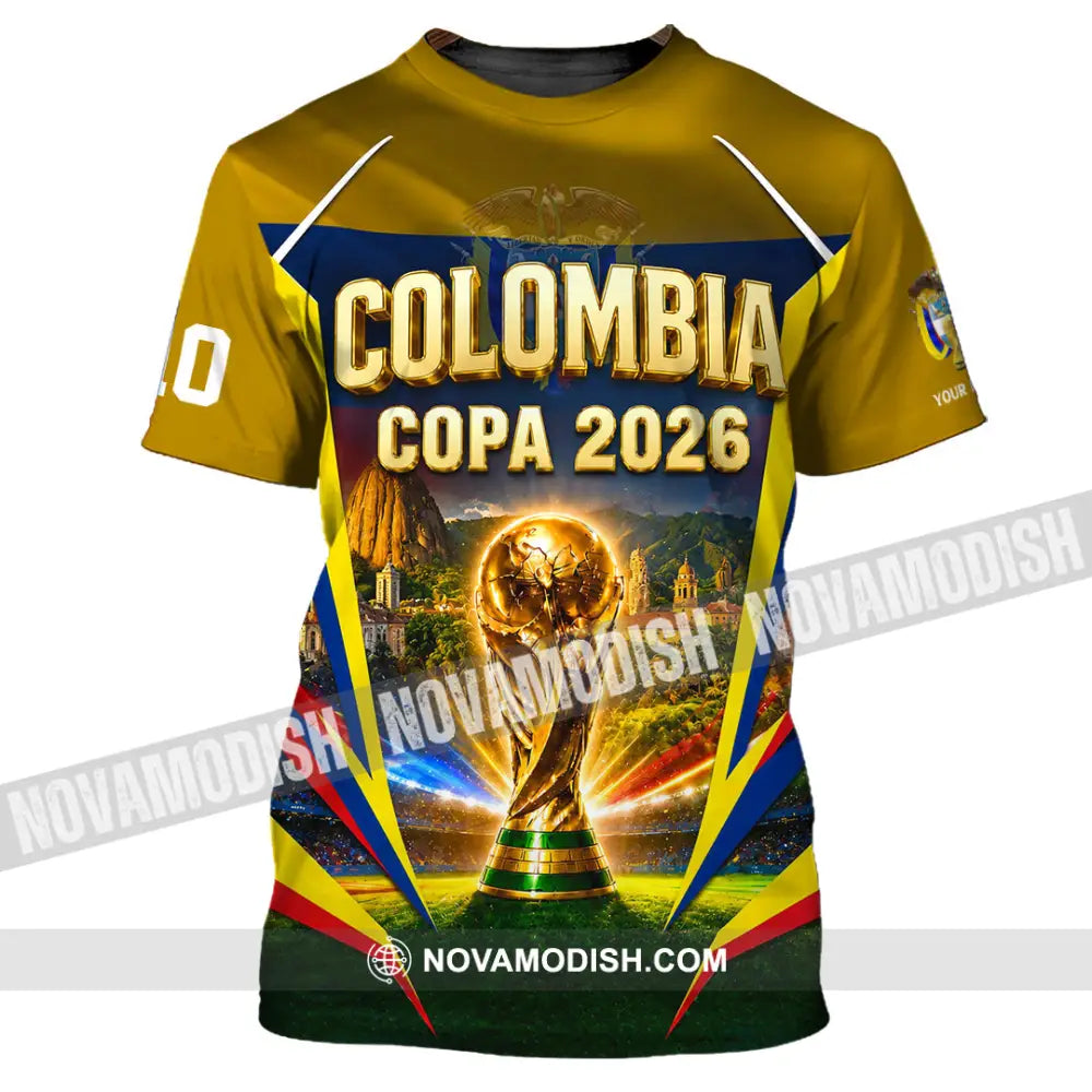Unisex Shirt - Custom Colombia Copa 2026 Shirt - T-Shirt / S - T-shirt