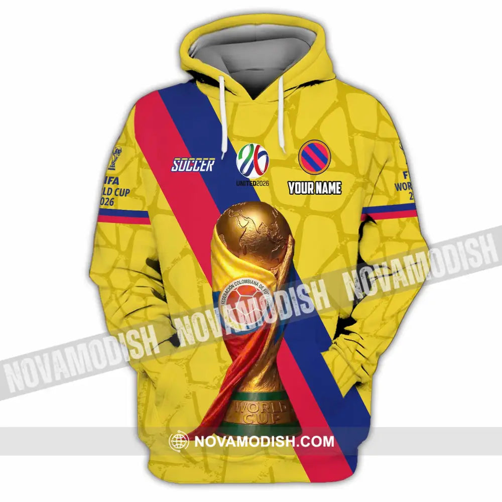 Unisex Shirt - Custom Colombia Fifa World Cup 2026 3D Shirt Hoodie / S T-shirt