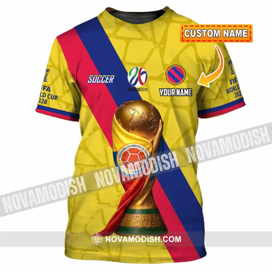 Unisex Shirt - Custom Colombia Fifa World Cup 2026 3D Shirt T-shirt