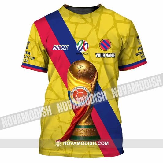Unisex Shirt - Custom Colombia Fifa World Cup 2026 3D Shirt T-Shirt / S T-shirt