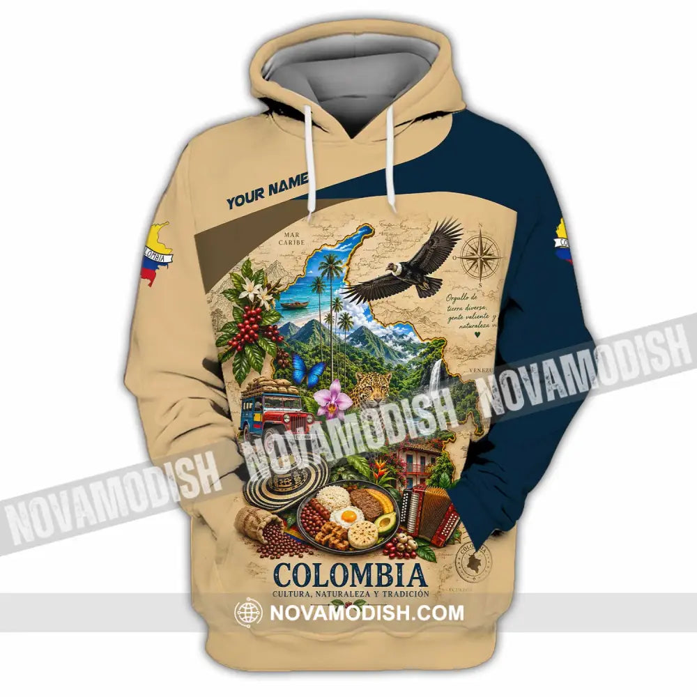 Unisex Shirt - Custom Colombia Shirt - Hoodie / S - T-shirt