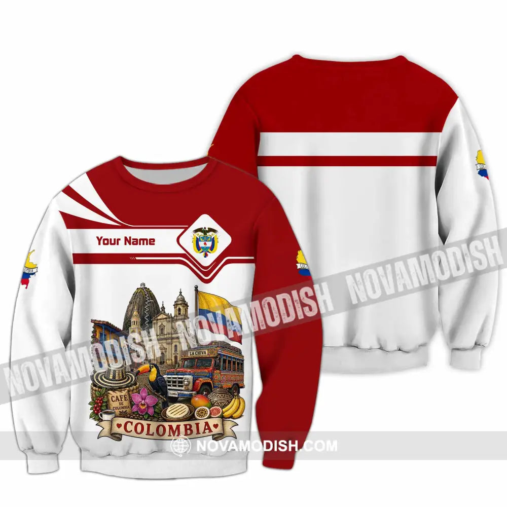 Unisex Shirt - Custom Colombia Shirt - Long Sleeve / S - T-shirt