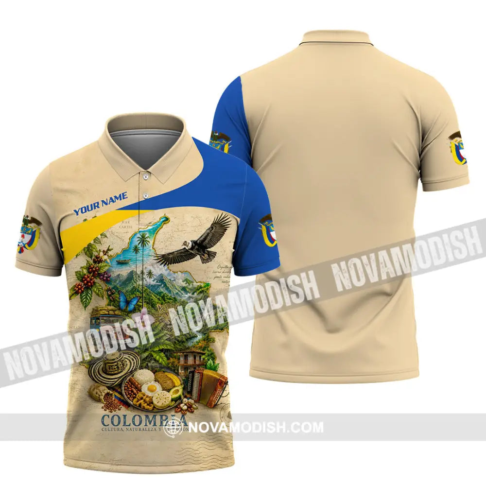 Unisex Shirt - Custom Colombia Shirt - Polo Shirt / S - T-shirt