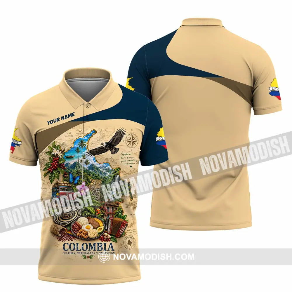 Unisex Shirt - Custom Colombia Shirt - Polo Shirt / S - T-shirt