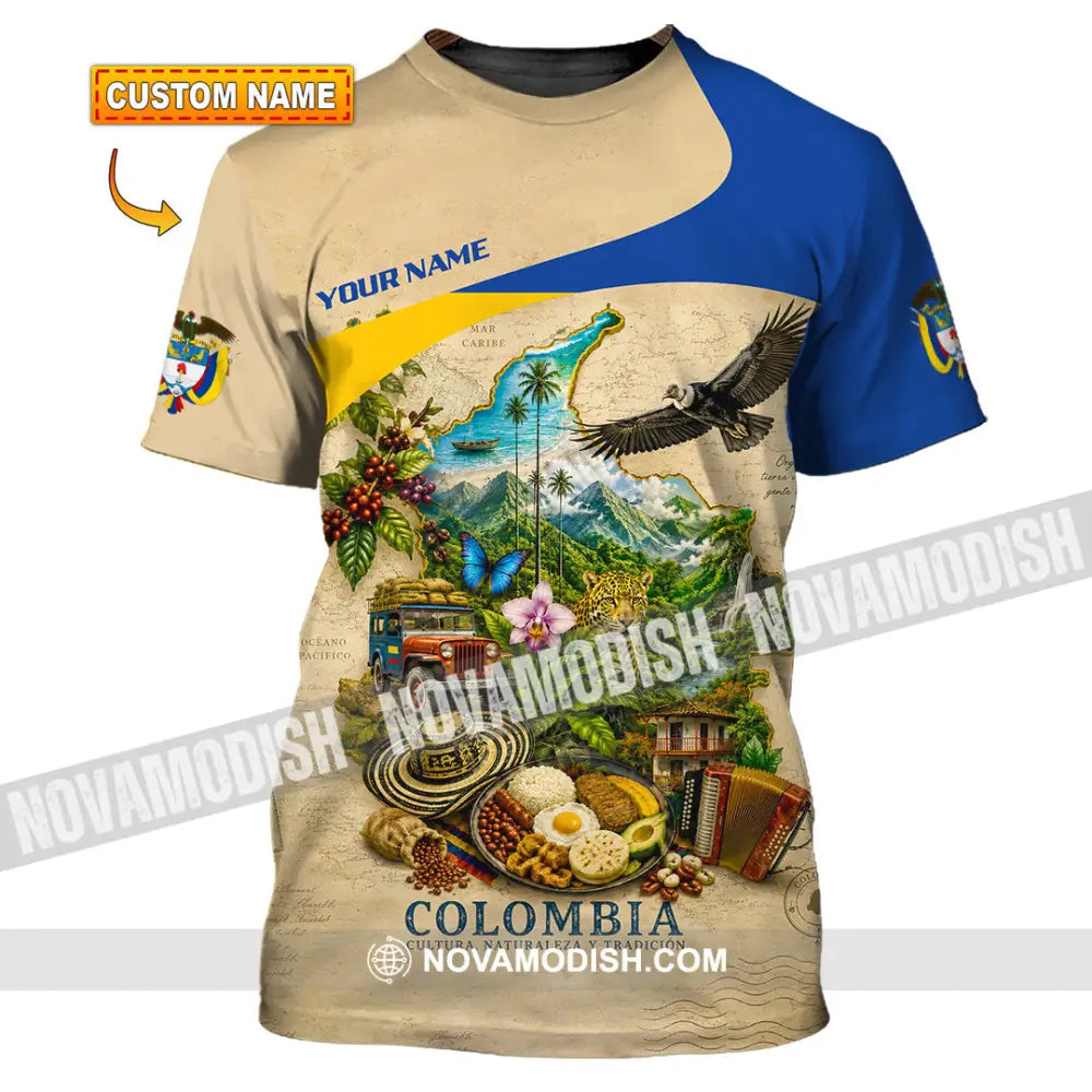 Unisex Shirt - Custom Colombia Shirt - T-shirt