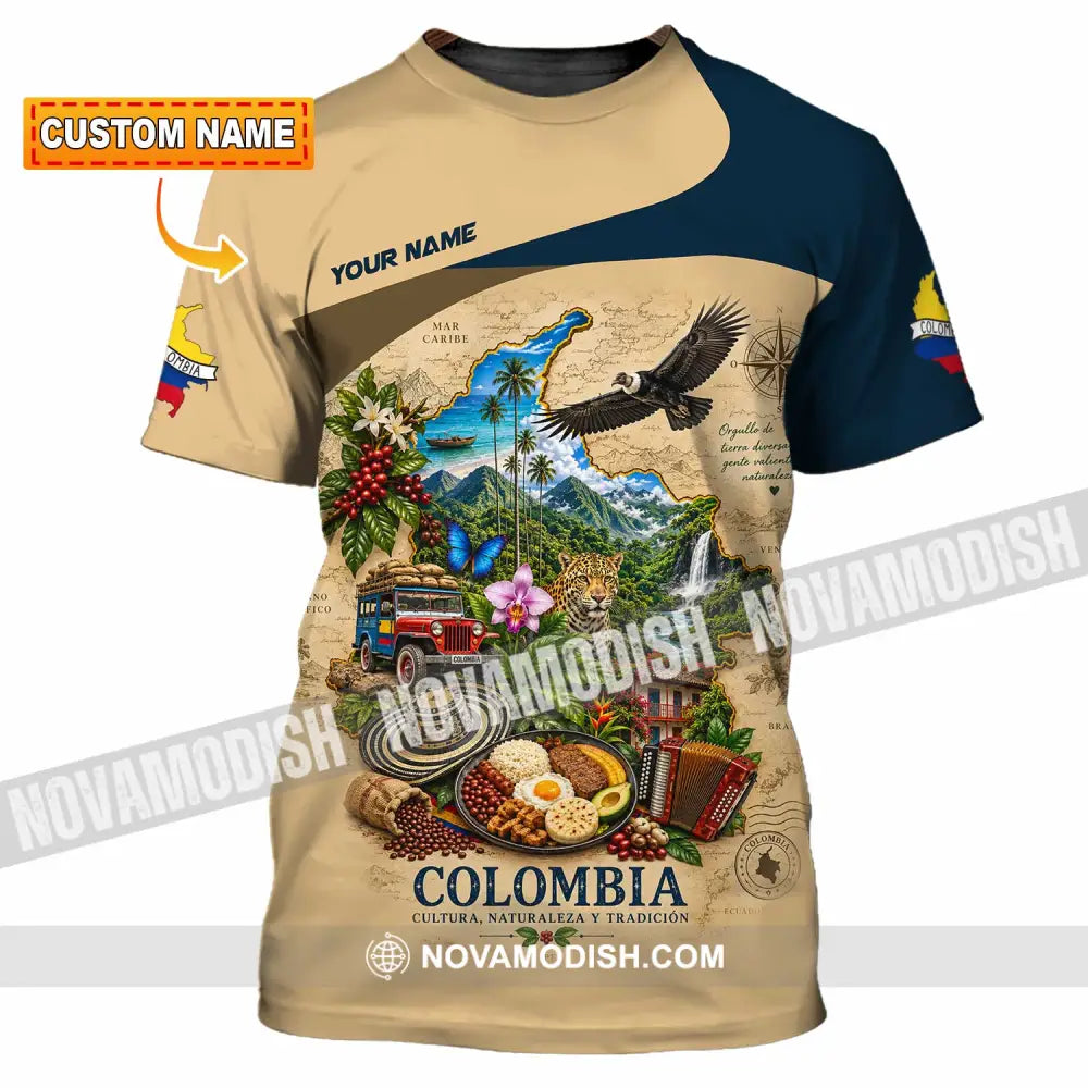 Unisex Shirt - Custom Colombia Shirt - T-shirt