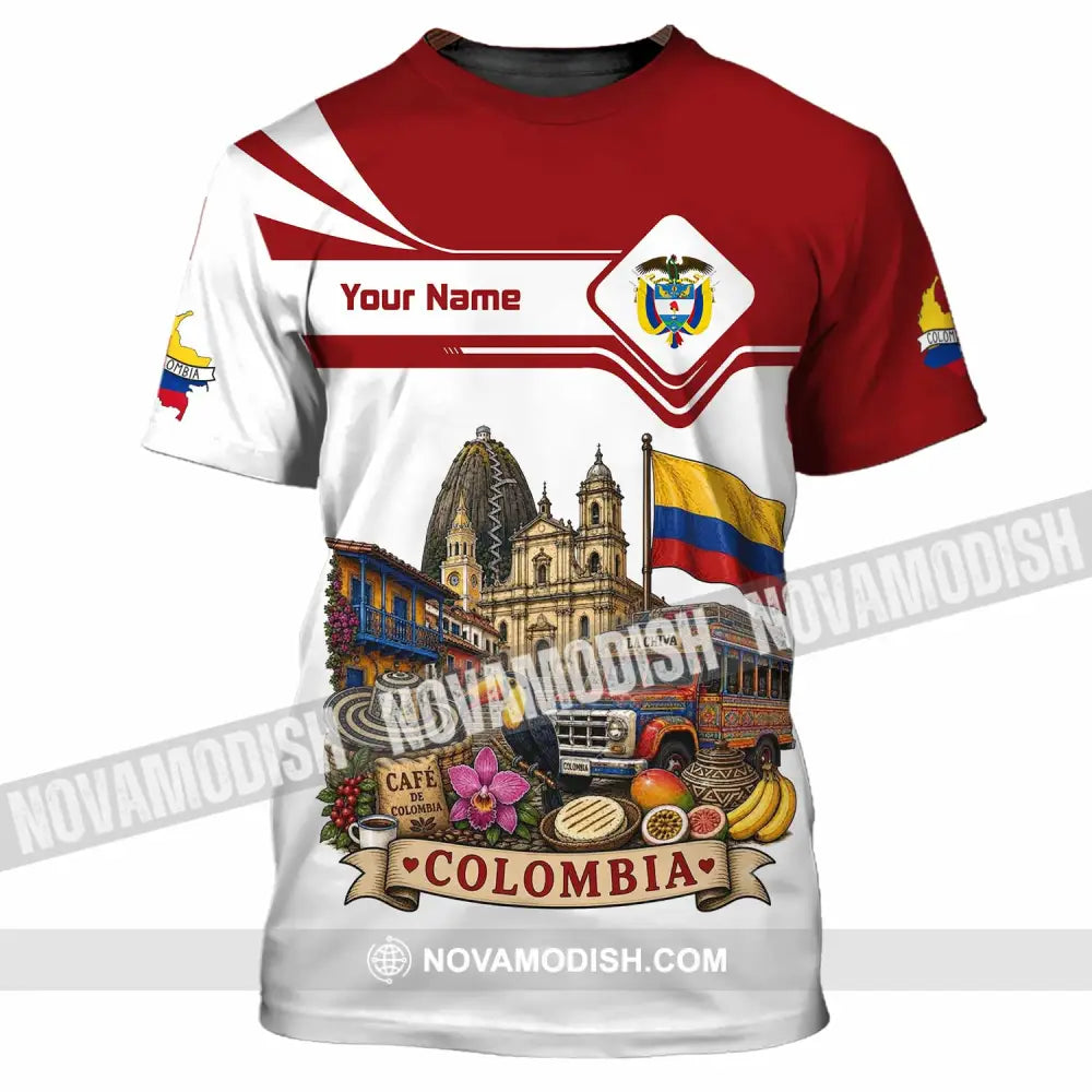 Unisex Shirt - Custom Colombia Shirt - T-Shirt / S - T-shirt